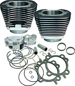 S&S Cycle S&S Cycle 99-06 BT 97in Big Bore Cylinder Kit - Wrinkle Black - 910-0205