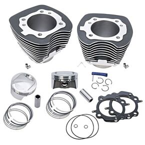 S&S Cycle S&S Cycle 99-06 BT 98in Bolt-In Big Bore Kit - Wrinkle Black - 910-0481