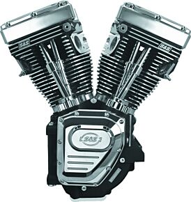S&S Cycle S&S Cycle 99-06 BT T124 Long Block Engine w/ 640 Cams - Wrinkle Black - 310-0282A