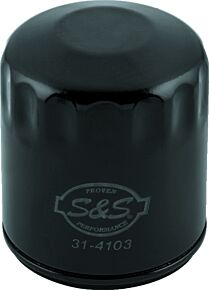 S&S Cycle S&S Cycle 99-18 BT/2017+ M8/X-Wedge Black Oil Filter - 12 Pack - 310-0241