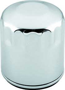 S&S Cycle S&S Cycle 99-18 BT/2017+ M8/X-Wedge Chrome Oil Filter - 12 Pack - 310-0242