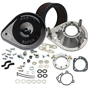 S&S Cycle S&S Cycle Air Cleaner Kit For Stock Fuel System, Black - 170-0181A