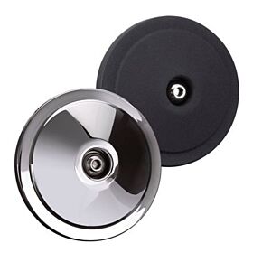 S&S Cycle S&S Cycle Domed Bobber Air Cleaner Cover w/ Machined Highlights - Black - 170-0124