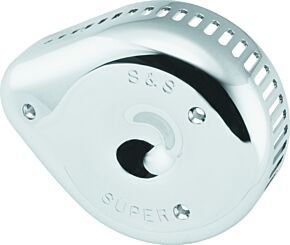 S&S Cycle S&S Cycle Slasher Slotted Air Cleaner Cover For Super E/G Carbs - Chrome - 17-0004