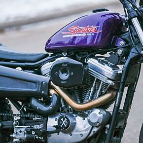 S&S Cycle S&S Cycle Stealth Applications Tribute Air Cleaner Cover - Gloss Black - 170-0593