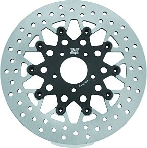 TwinPower TwinPower Twin Power 08-13 FLH FLT 08-16 FLHR 06-17 Dyna Front 11.8 Floating Rotor Mesh Black - 666820