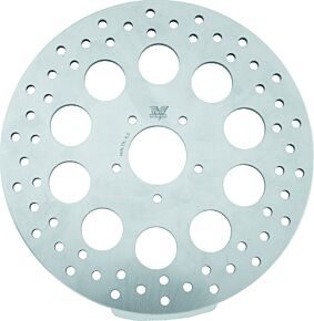 TwinPower TwinPower Twin Power 08-13 FLH FLT 08-16 FLHR 06-17 Dyna Front 11.8in Rotor Solid With Holes Stainless - 666825