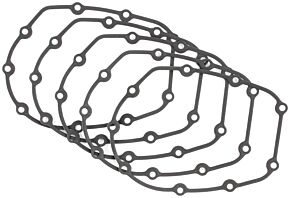 TwinPower TwinPower Twin Power 17-UP M8 Cam Cover Gaskets Replaces H-D 25700370 17-Up M8 Models 5 Pk - 043337