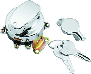 TwinPower TwinPower Twin Power 36-72 FL Chrome Fat Bob Style Ignition Switch - 492237