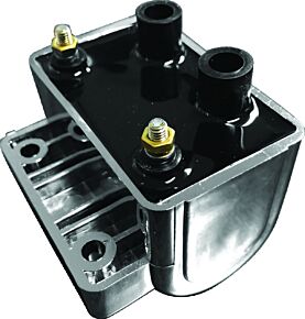 TwinPower TwinPower Twin Power 65-79 Big Twin and XL Ignition Coil Chrome Replaces H-D 31609-65A 5 Ohm - 210535