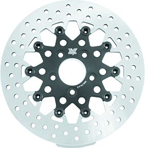 TwinPower TwinPower Twin Power 84-17 Big Twin Exc 08-17 FLH FLT Rear 11.5 Floating Rotor Black Mesh - 666838
