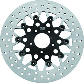 TwinPower TwinPower Twin Power 84-17 Big Twin Exc 11.8 and Lug Mount 84-13 XL Front 11.5in Floating Rotor Mesh Black - 666832