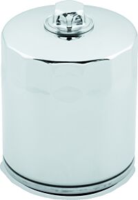 TwinPower TwinPower Twin Power M8 Chrome Oil Filter With Nut Replaces H-D 62700297 - 609986
