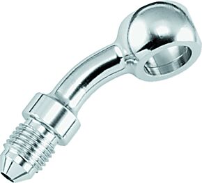 TwinPower TwinPower Twin Power Stainless Brake Fitting 3/8 Inch X AN3 35 Degree Banjo Adaptor - 035956