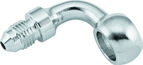 TwinPower TwinPower Twin Power Stainless Brake Fitting 3/8 Inch X AN3 90 Degree Banjo Adaptor - 035962