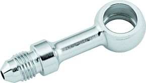 TwinPower TwinPower Twin Power Stainless Brake Fitting 7/16 Inch X AN3 Straight Banjo Adaptor - 035960