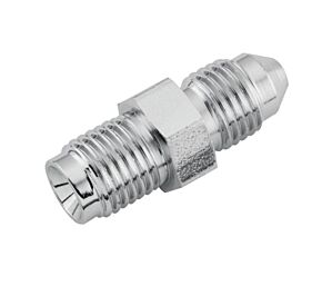 TwinPower TwinPower Twin Power Stainless Brake Fitting Male 3/8-24 Inverted Flare to AN-3 Male Straight - 035972