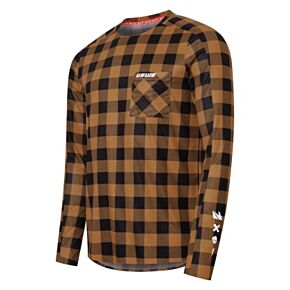 USWE USWE Flannel Long Sleeve Lightweight Off-Road Jersey Bronze - Large - 80951061042106