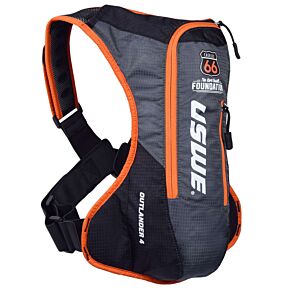 USWE USWE Outlander KC66 Limited Edition Hydration Pack 4L - Black/Grey/Orange - 2046666