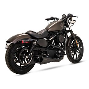 VANCE AND HINES Vance and Hines Vance & Hines 14-22 Sportsters Stainless 2-1 Upsweep Exhaust - Black - 47328