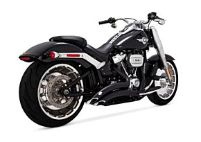 VANCE AND HINES Vance and Hines Vance & Hines HD 18-22 Fatboy/Breakout Big Radius 2-2 Black PCX Full System Exhaust - 46375