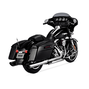 VANCE AND HINES Vance and Hines Vance & Hines HD Dresser 17-22 Twin Slash Round Chrome Slip-On Exhaust - 16672