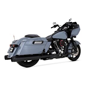 VANCE AND HINES Vance and Hines Vance & Hines HD Dresser 17-25 Power Duals Black PCX Header Exhaust - 46371