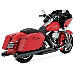 VANCE AND HINES Vance and Hines Vance & Hines HD Dresser 95-16 Hi-Output Slipons Black Slip-On Exhaust - 46759