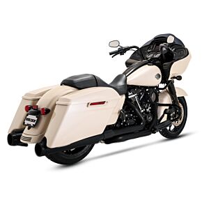VANCE AND HINES Vance and Hines Vance & Hines HD Dresser Duals 17-22 Header/Heat Shield Black PCX Header Exhaust - 47351