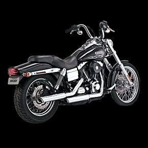 VANCE AND HINES Vance and Hines Vance & Hines HD Dyna 91-17 3In Twin Slash Slip PCX Slip-On Exhaust - 16337