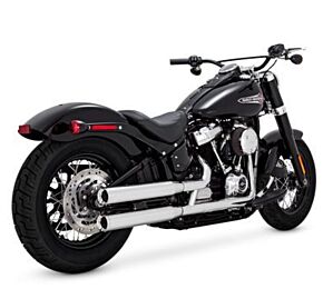 VANCE AND HINES Vance and Hines Vance & Hines HD Softail 18-22 Eliminator S/OS Chrome Slip-On Exhaust - 16312