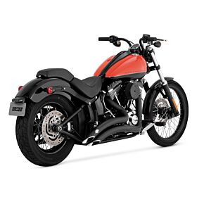 VANCE AND HINES Vance and Hines Vance & Hines HD Softail 86-17 Big Radius 2-2 Black PCX Full System Exhaust - 46369