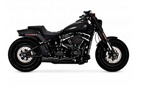 VANCE AND HINES Vance and Hines Vance & Hines HD Softail Fat Bob 18-22 Hi-Output 2-1 Black PCX Full System Exhaust - 47331