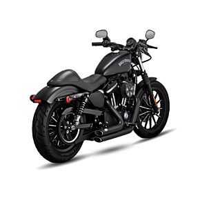 VANCE AND HINES Vance and Hines Vance & Hines HD Sportster 14-22 Shortshots Staggered Black Full System Exhaust - 47329