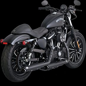 VANCE AND HINES Vance and Hines Vance & Hines HD Sportster 14-22 Twin Slash 3In PCX Slip-On Exhaust - 46361