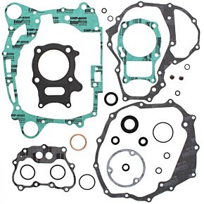 Vertex Pistons Vertex Pistons Vertex Gaskets 02-14 Honda TRX250TE Recon Complete Gasket Kit w/ Oil Seals - 811905