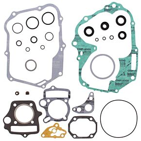 Vertex Pistons Vertex Pistons Vertex Gaskets 04-12 Honda CRF70F Complete Gasket Kit w/ Oil Seals - 811210