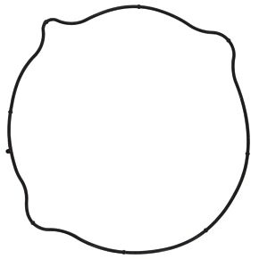 Vertex Pistons Vertex Pistons Vertex Gaskets 2003 Kawasaki KLX400R Outer Clutch Gasket Kit - 817731