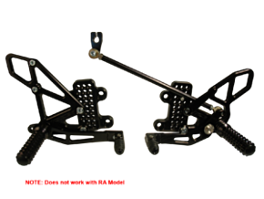 Vortex Racing Vortex Racing 07-23 Honda CBR600 RR Adjustable Rearsets- Black - RS265K