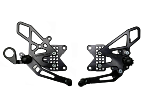 Vortex Racing Vortex Racing 09-14 BMW S1000RR,-14 S1000XR Adjustable Rearsets- Black - RS188K