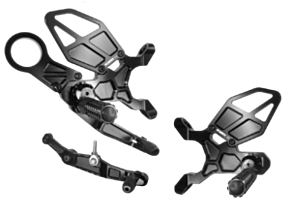 Vortex Racing Vortex Racing 21-22 BMW M1000RR,20-24 BMW S1000RR Rear Set- Black - RS186K