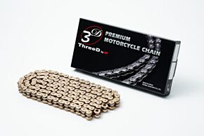 Vortex Racing Vortex Racing 520 Z3D Rivet Master 120 Links- Gold - 520Z3D-120G