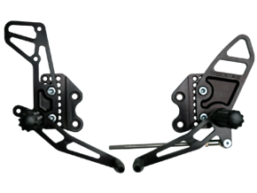 Vortex Racing Vortex Racing Rearsets Replacement Rear Set- Black - RS510K