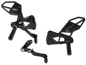 Vortex Racing Vortex Racing Rearsets Replacement Rear Set- Black - RS593K