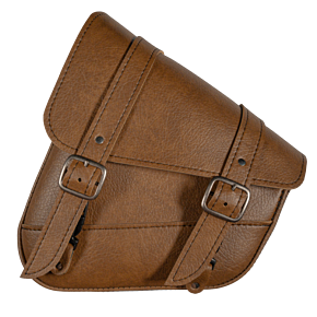 WILLIE & MAX Willie & Max HD Softails, Yamaha Rd Stars, Kaw Vulcan 900, Suz C50 Swingarm Bag - Warm Brown - 59774-00