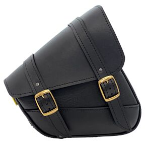 WILLIE & MAX Willie & Max HD Sportsters, Custom Hard Tails Brass Monkey Swingarm Bag Dual Shock - Black - 59778-08