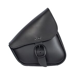 WILLIE & MAX Willie & Max HD Sportsters, Custom Hard Tails Leather Swingarm Bag Dual Shock w/Blk Buckle - Black - 59906-00