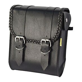 WILLIE & MAX Willie & Max Universal Braided Sissy Bar Bag (8 in L x 10 in W x 4.5 in H) - Black - 58481-20