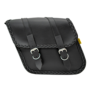 WILLIE & MAX Willie & Max Universal Braided Standard Slant Saddlebags (14 in L x 12 in W x 5.5 H) - Black - 58701-20