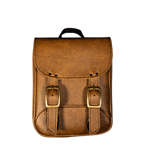 WILLIE & MAX Willie & Max Universal Brass Monkey Sissy Bar Bag (8 in L x 10 in W x 4.5 in H) - Warm Brown - 59591-06